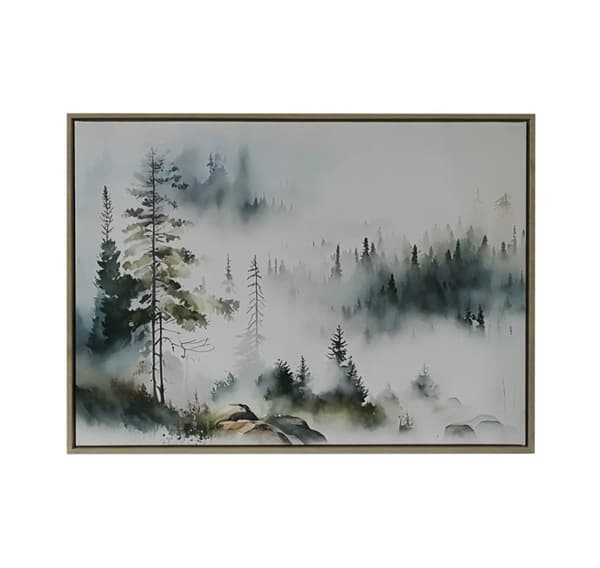 Wall art WALLY 45x60cm, misty forest