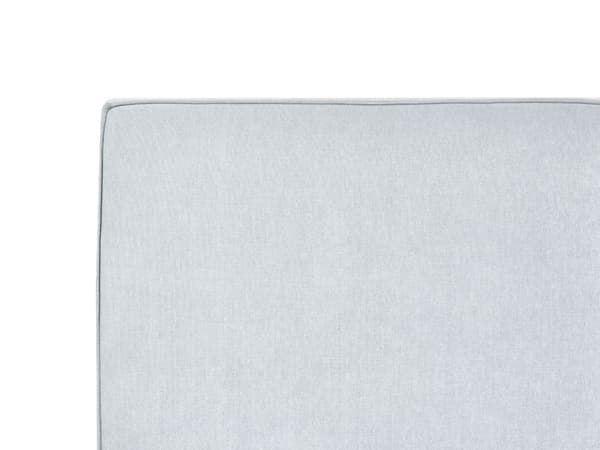 Seng med oppbevaring Lyseblå Stoff 160 x 200 cm Lamellbunn Sengegavl Modern design Dobbeltseng Soverom