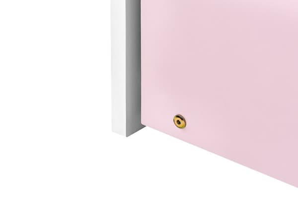 Udtræksseng Lyserød Hvid Træ 90 x 200 cm Børneseng Trille Enkeltseng Design Sengeramme Enkeltmands Seng med Udtræk til Dobbeltseng