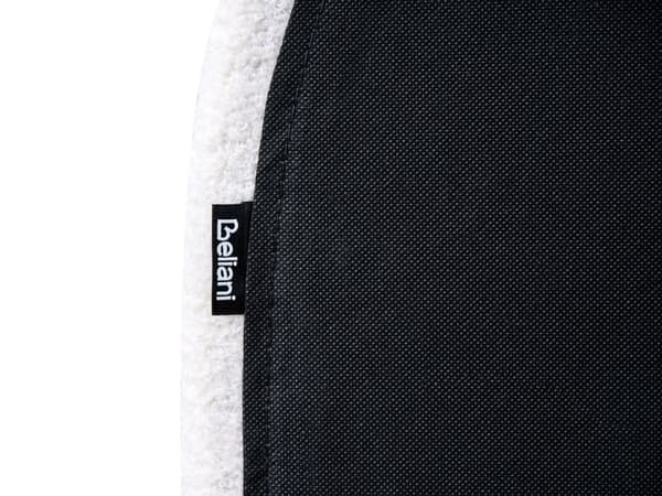 Seng Off-White Boucle 180 x 200 cm Halvrund sengegavl Minimalistisk og retro stil Soverom Dobbeltseng