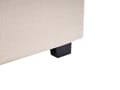 Miniatyrbilde 9 av 11: Seng Lysebeige Polyesterstoff 180 x 200 cm Halvrund sengegavl Minimalistisk og retro stil Soverom Dobbeltseng