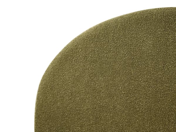 Seng Grøn Boucle 180 x 200 cm Moderne To Mands Blød Sengegavl Dobbeltseng Sengeramme Plys Design Stofseng