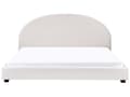 Miniatyrbillede 4 af 11: Vandseng Off White Polyester 180 x 200 cm Dekorativ Moderne To Mands Blød Sengegavl Dobbeltseng Sengeramme Vandmadras Design Stofseng