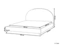 Miniatyrbillede 3 af 11: Vandseng Beige Polyester 180 x 200 cm Dekorativ Moderne To Mands Blød Sengegavl Dobbeltseng Sengeramme Vandmadras Design Stofseng