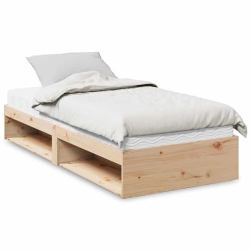Dagbädd med madrass 90x190 cm massiv furu