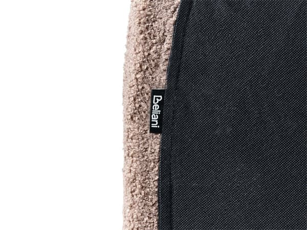 Seng Taupe Boucle 140 x 200 cm Halvrund sengegavl Minimalistisk og retro stil Soverom Dobbeltseng