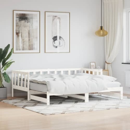 Dagbädd med extrasäng 80x200 cm massiv furu
