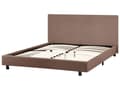 Miniatyrbillede 5 af 11: Seng Brun Boucle 160 x 200 cm Moderne To Mands Blød Sengegavl Dobbeltseng Sengeramme Retro Design Stofseng Plys