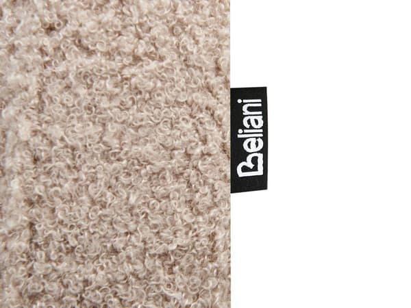 Seng Taupe Boucle 180 x 200 cm Moderne Dobbeltseng Stof To Mands Seng med Metalben Høj Sengeramme Minimalistisk Design