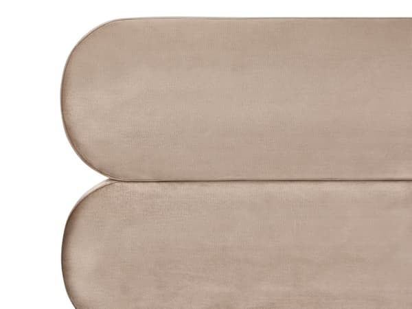 Sengeramme Taupe Fløyel Polstring Svart Metall Ben 160 x 200 cm Slatted med Wingback Sengegavl Soverom Klassisk Minimalistisk
