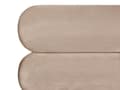 Miniatyrbilde 9 av 11: Sengeramme Taupe Fløyel Polstring Svart Metall Ben 180 x 200 cm Slatted med Wingback Sengegavl Soverom Klassisk Minimalistisk