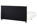 Miniatyrbilde 7 av 11: Sengeramme Off White Bouclé 160 x 200 cm Lamellbunn Sengegavl Moderne Design Dobbeltseng Soverom