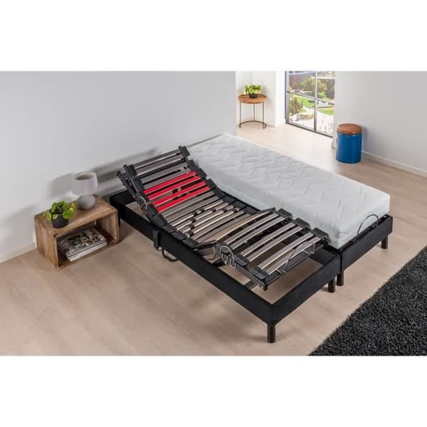 DEKO DREAM Avslappningsset Skummadrass 2x80x200 cm + Elektriska TPR sängbottnar
