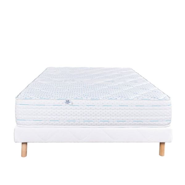 LYX LITERIE - Madrass + resårsats - THERMOTEC - 140 x 190 cm - Klädd - Fast - Sommar/vintersida