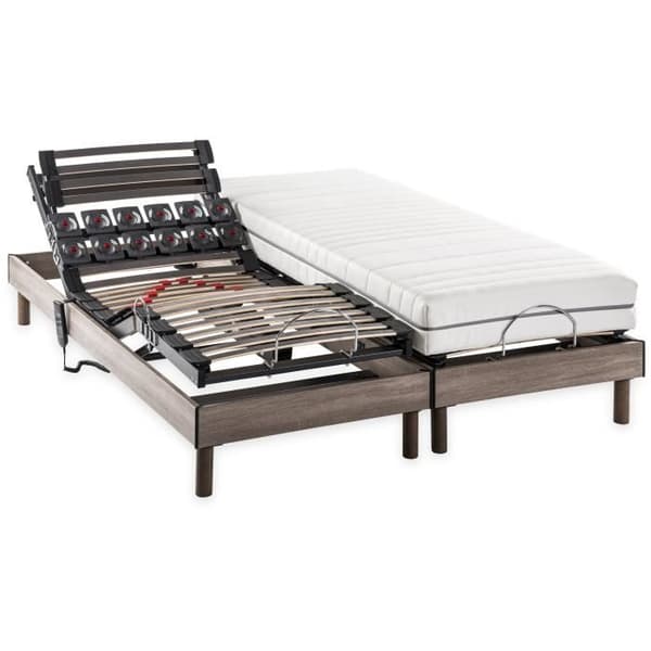 ERGO 2 Dreamzone elektrisk relaxmadrass + boxspringset - 2x90x200 cm - Pocketfjädrar - DEKO DREAM Ergo 2