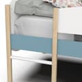Miniatyrbild 5 av 6: DEMEYERE Lit toboggan - 90 x 200 cm - Ribbställning - 2 Lådor - Vit och blå dekor