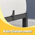 Miniatyrbild 5 av 6: Sängstomme för dubbelsäng, VASAGLE RMB093B01, 200x140x41.3 cm, Svart