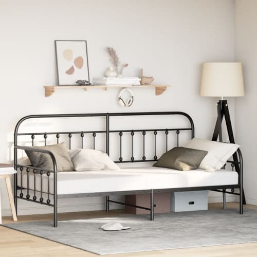 Dagbädd Ramar Svart 107x203 cm Stål