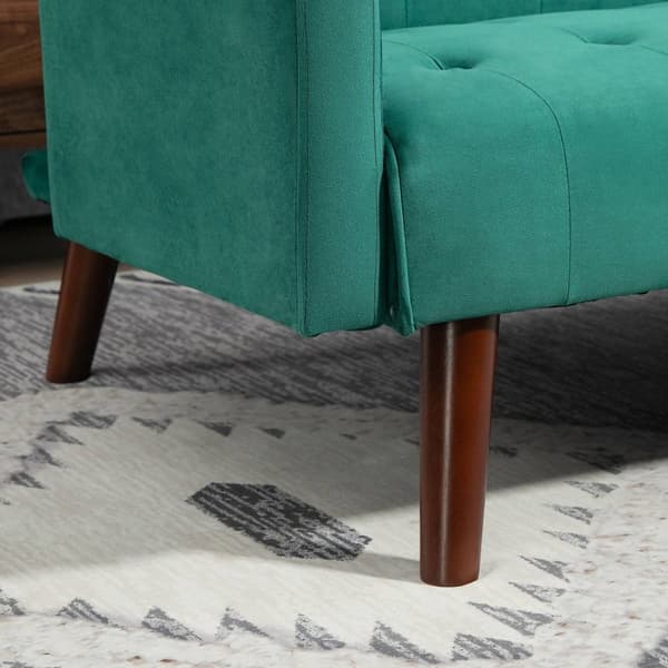 Rootz 3 -sits soffa soffa - elegant vadderad soffa - sammet soffa säng - klick -klackmekanism - 183 cm x 79 cm x 73,5 cm