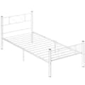 Miniatyrbillede 10 af 10: Rootz Bed Frame - Enkelteng - Høj hovedgærdebed - Opbevaringsplads - Stålramme - 96L X 208W X 88H CM