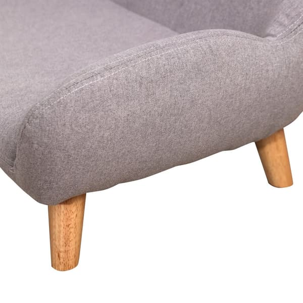 Rootz Dogofa Scandinavian Style Pet Sofa - Stilfuld hunde sofa - Komfortabel katte lounge - Blød polstring - 72 x 44 x 31 cm - Grå stofafdækning