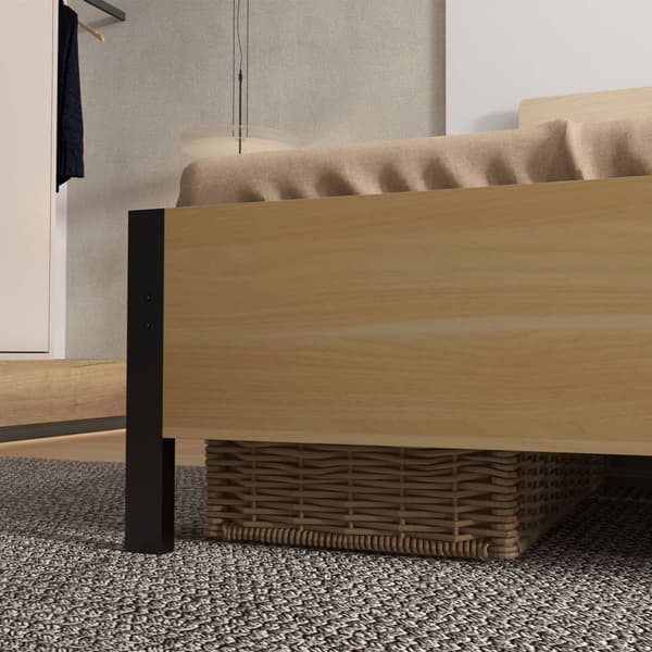 Rootz Kaksivuode - Teräsvuode - Slatted Bed - New York Loft Style - 149cm x 197cm x 104cm - Luonnollinen muotoilu ja optimaalinen vakaus