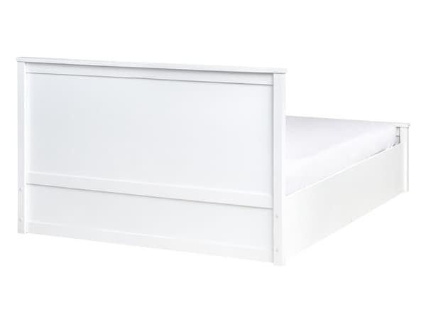 Ottomansk Seng i Hvit Furu 140 x 200 cm med Løftbar Ramme