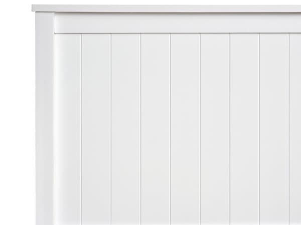 Ottomansk Seng i Hvit Furu 140 x 200 cm med Løftbar Ramme