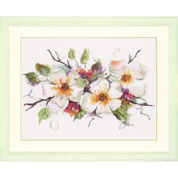 Lanarte Räknat korsstygnskit Apple blossom - PN-0008051