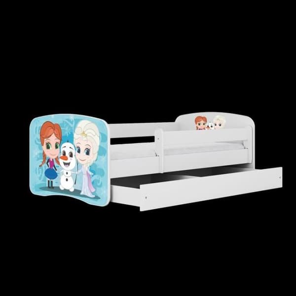 Kocot Kids Cot Babydreams vit, Frozen, utan låda, utan madrass 160/80 - 5903282043619