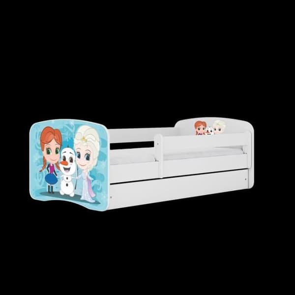 Kocot Kids Cot Babydreams vit, Frozen, utan låda, utan madrass 160/80 - 5903282043619