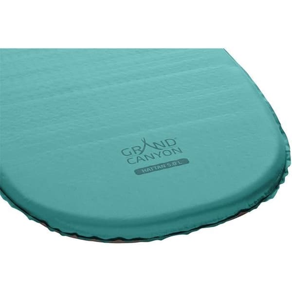 Grand Canyon HATTAN 5,0 L - Självuppblåsande campingmatta - 198x63x5,0cm - Meadowbrook (turkos) - 151477