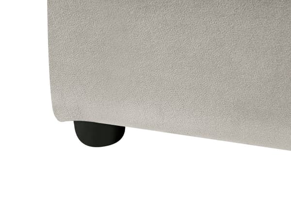 Seng Taupe Fløyel Polstring 180 x 200 cm Stor Klassisk Sengegavl Tre Lameller