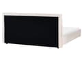 Miniatyrbilde 6 av 10: Seng Off-White Boucle Polstring 180 x 200 cm Stor Klassisk Sengegavl Tre Lameller