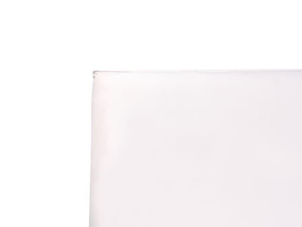 Seng Off-White Fløyel Polstring 180 x 200 cm Stor Klassisk Sengegavl Tre Lameller