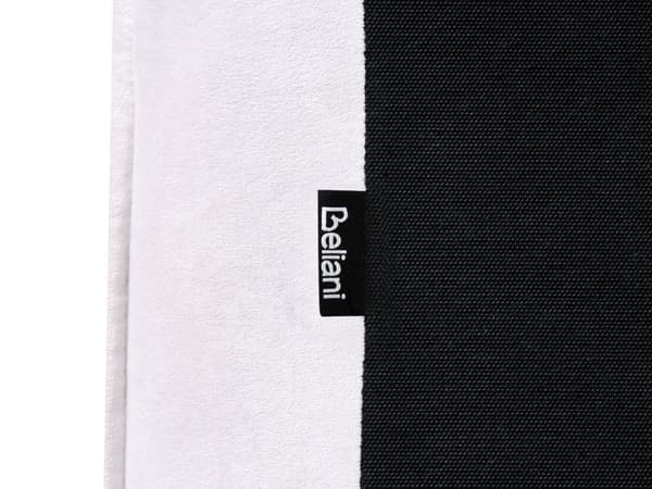 Seng Off-White Fløyel Polstring 180 x 200 cm Stor Klassisk Sengegavl Tre Lameller