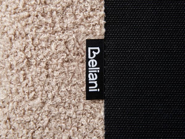 Seng Taupe Boucle Møbeltrekk 180 x 200 cm Stor Klassisk Sengegavl Tre Lameller