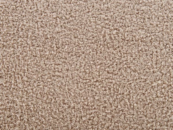 Seng Taupe Boucle Møbeltrekk 180 x 200 cm Stor Klassisk Sengegavl Tre Lameller