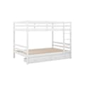 Miniatyrbild 6 av 6: 140*200cm Bunk beds Barnsängar med lådor, förvaringsutrymme, höga räcken, vit