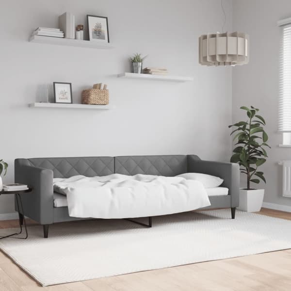 Dagbädd mörkgrå 80x200 cm tyg