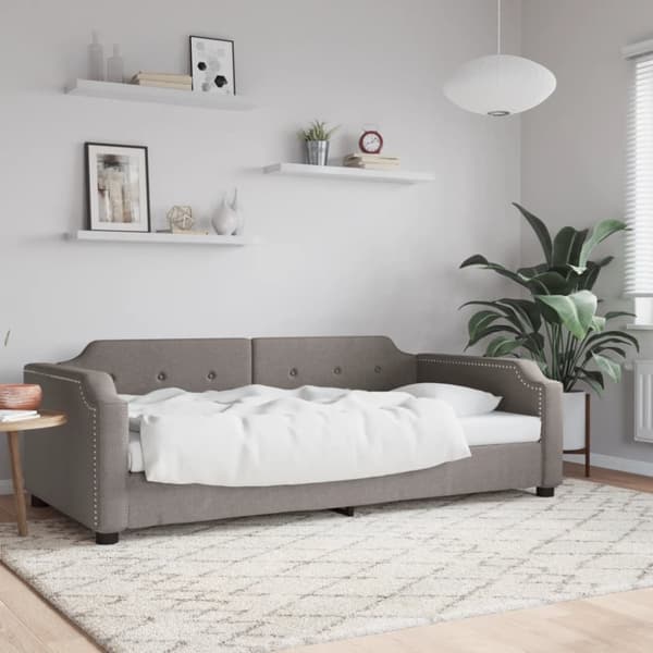 Dagbädd taupe 100x200 cm tyg