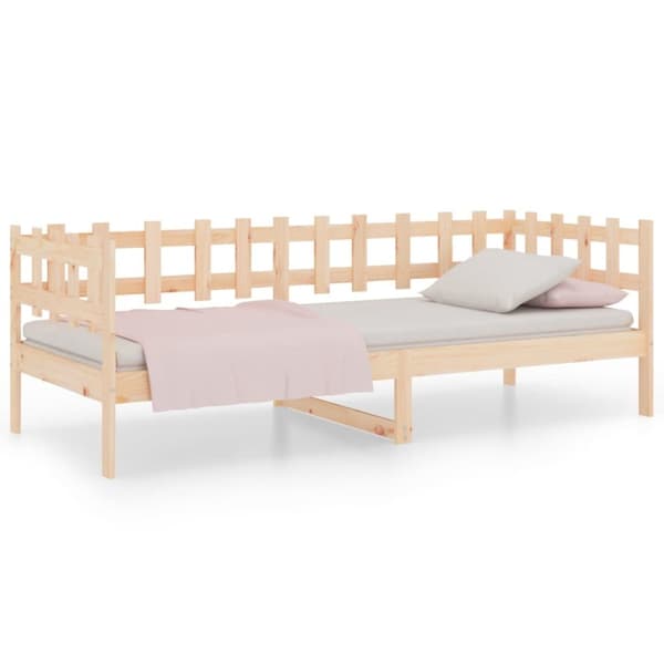 Dagbädd utan madrass 90x200 cm massiv furu
