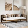Miniatyrbild 1 av 2: Dagbädd honungsbrun massiv furu 90x200 cm