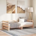 Miniatyrbild 1 av 2: Utdragbar dagbädd 2x(90x190) cm massiv furu