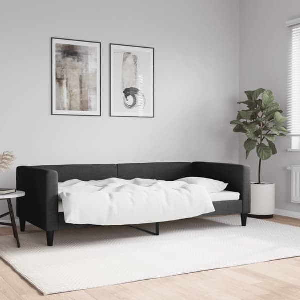 Dagbädd svart 90x200 cm tyg