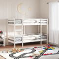 Miniatyrbild 1 av 2: Våningssäng vit 90x200 cm massiv furu