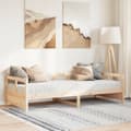 Miniatyrbild 1 av 2: Dagbädd med madrass 90x200 cm massiv furu