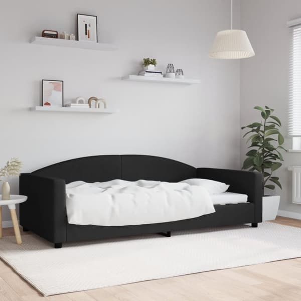 Dagbädd svart 100x200 cm tyg