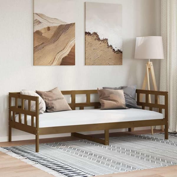 Dagbädd honungsbrun 80x200 cm massiv furu