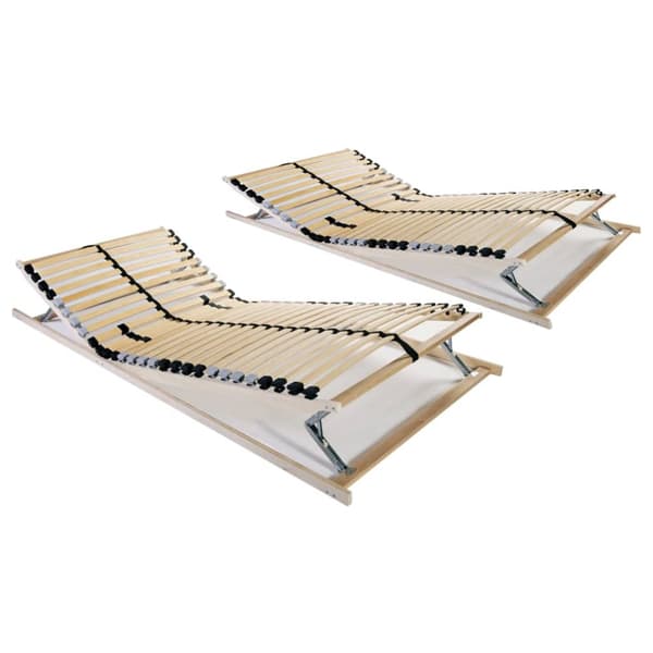 Ribbotten med 28 ribbor 2 st 7 zoner 90x200 cm